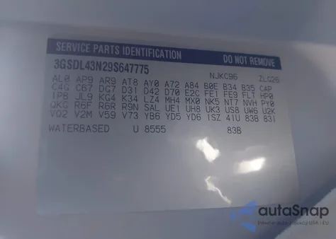 2009 Saturn Vue V6 Xe z USA, uszkodzony, nr VIN 3GSDL43N29S647775